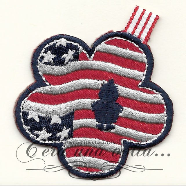 Toppa termoadesiva Fiore Ricamato