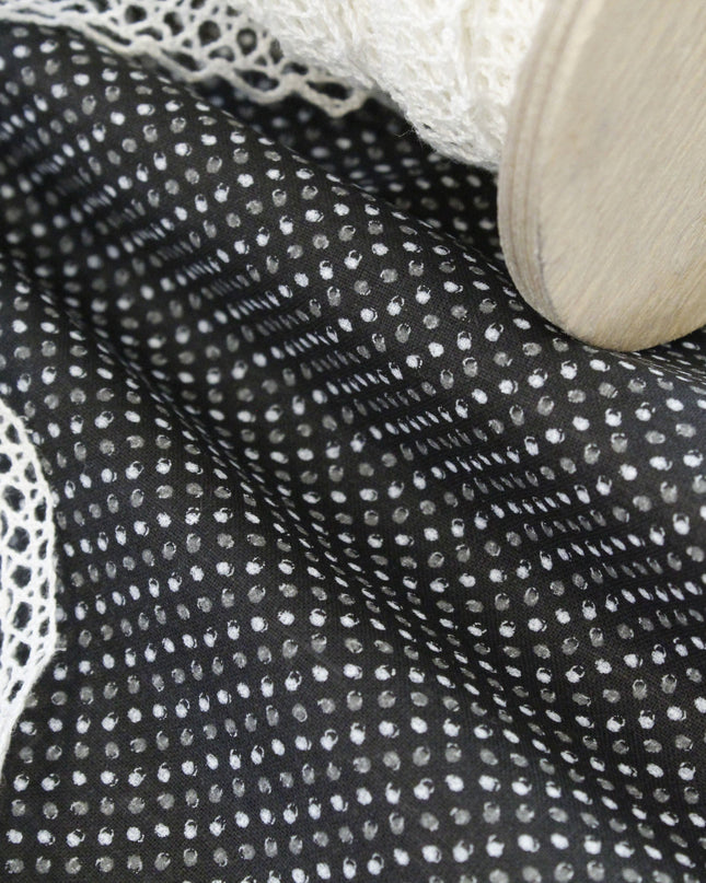 Tessuto in cotone Pois