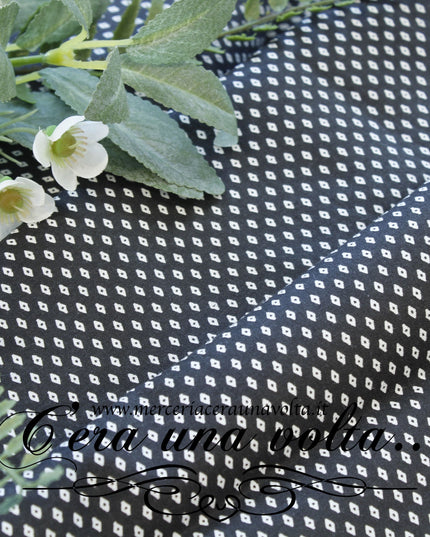 Tessuto in cotone rhombus print