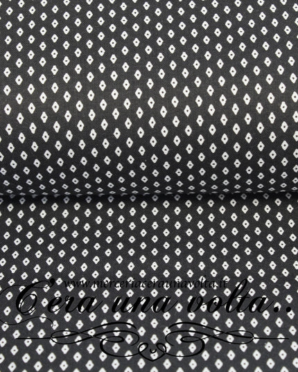 Tessuto in cotone rhombus print