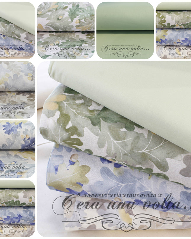 Set 8 Pz Fat Quarter Leaves and Acorns