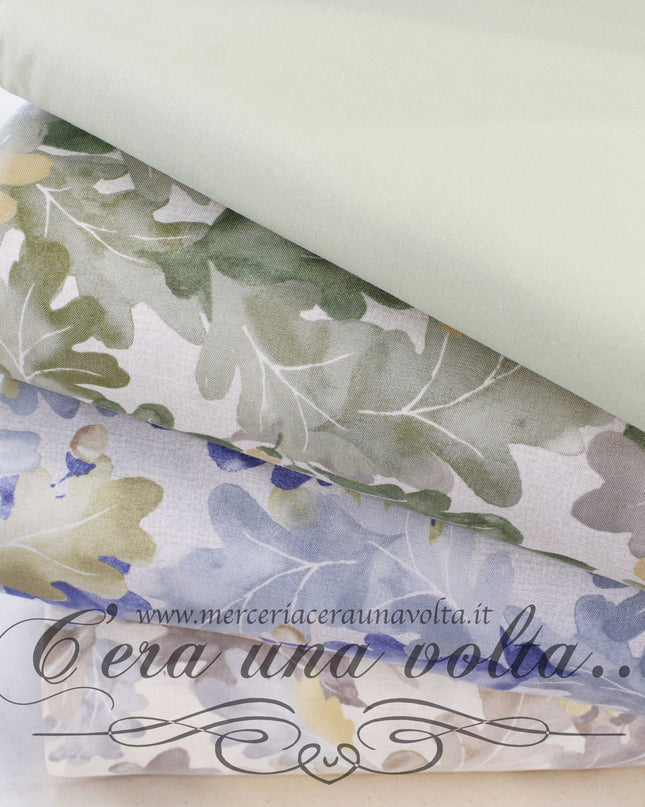 Set 8 Pz Fat Quarter Leaves and Acorns