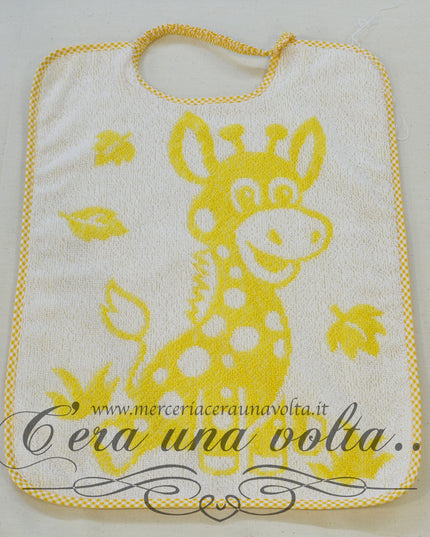Bavaglino asilo con elastico giraffe