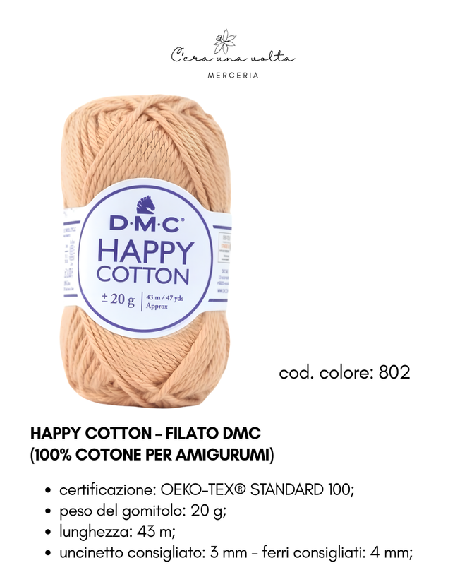 DMC Happy Cotton – Filato 100% cotone per amigurumi
