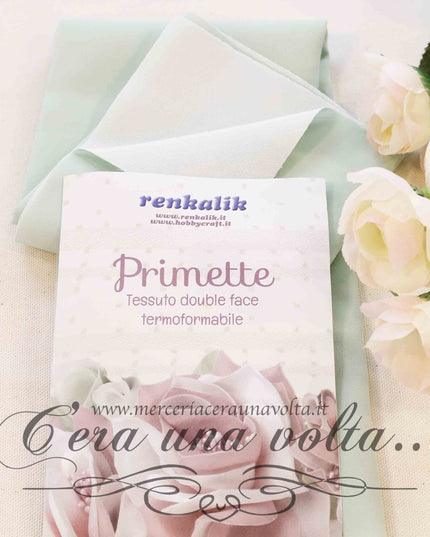 Tessuto Primette Verde Salvia/Latte