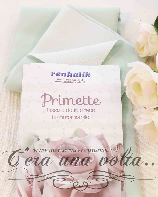 Tessuto Primette Verde Salvia/Latte