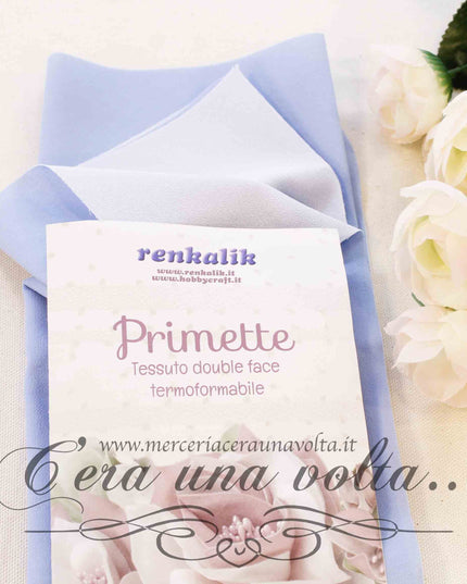 Tessuto Primette Azzurro/Latte
