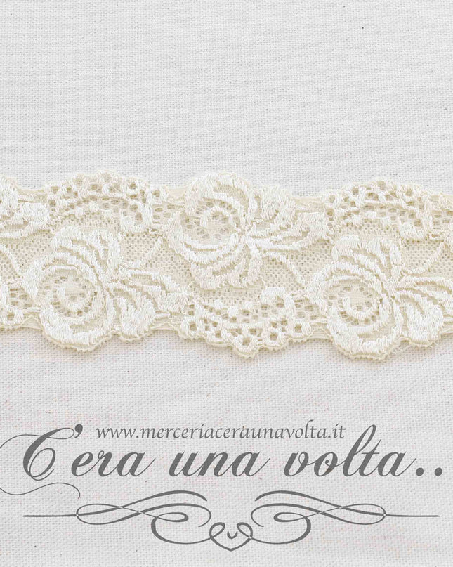 Pizzo tramezzo elasticizzato