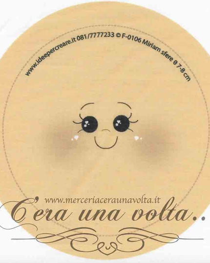 Viso stampato su tessuto Miriam