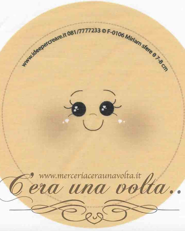 Viso stampato su tessuto Miriam