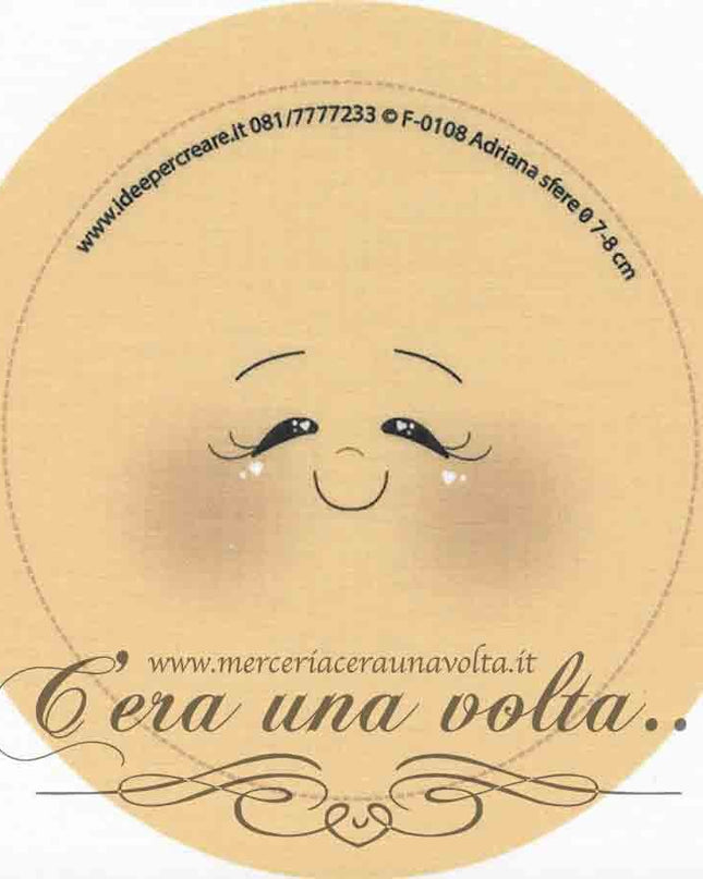 Viso stampato su tessuto Adriana
