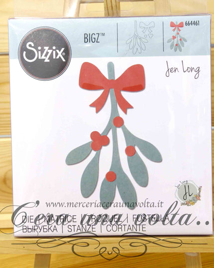 Fustella Bigz Die Foglie di Vischio By Jen Long SX 664461