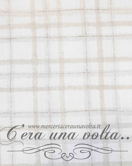 Tessuto per tende Tartan Baby Beige