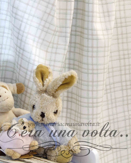 Tessuto per tende Tartan Baby Green