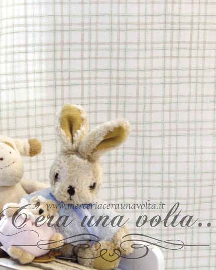 Tessuto per tende Tartan Baby Green