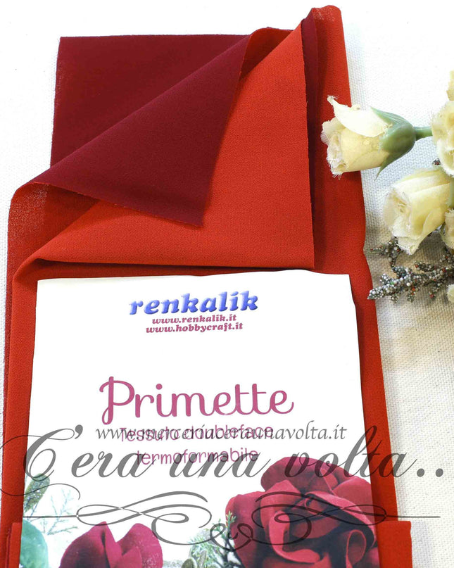 Tessuto Primette Rosso/Bordeaux