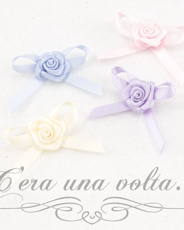 Fiocco raso con rosellina