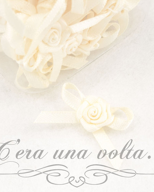 Fiocco raso con rosellina