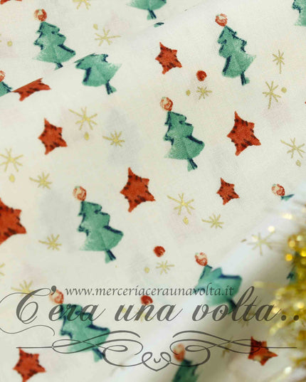 Tessuto in cotone Arbre Avorio