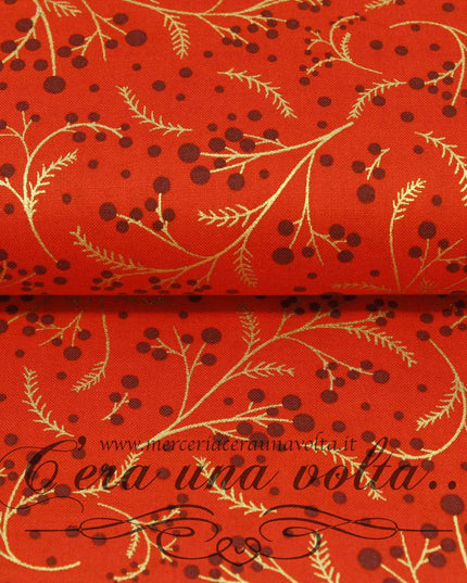 Tessuto in cotone Leaves