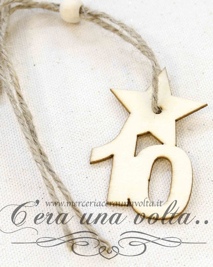 Numeri in legno per calendario dell'avvento