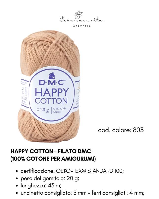 DMC Happy Cotton – Filato 100% cotone per amigurumi