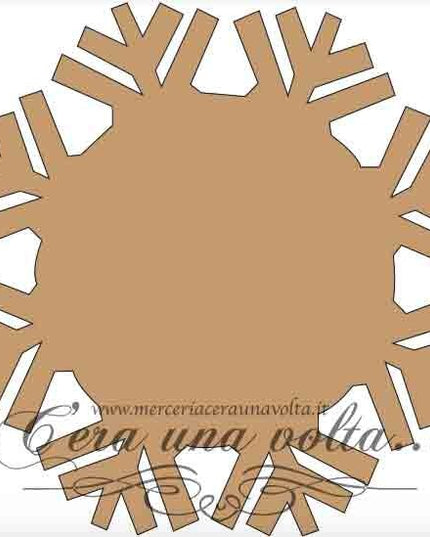 Cristallo di neve in legno