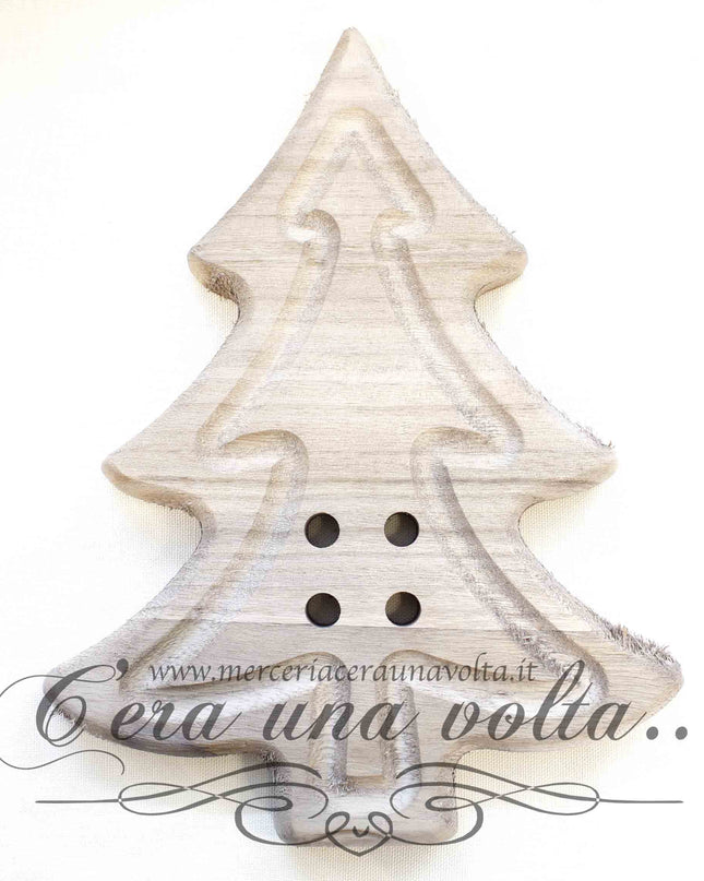 Bottone in legno Albero