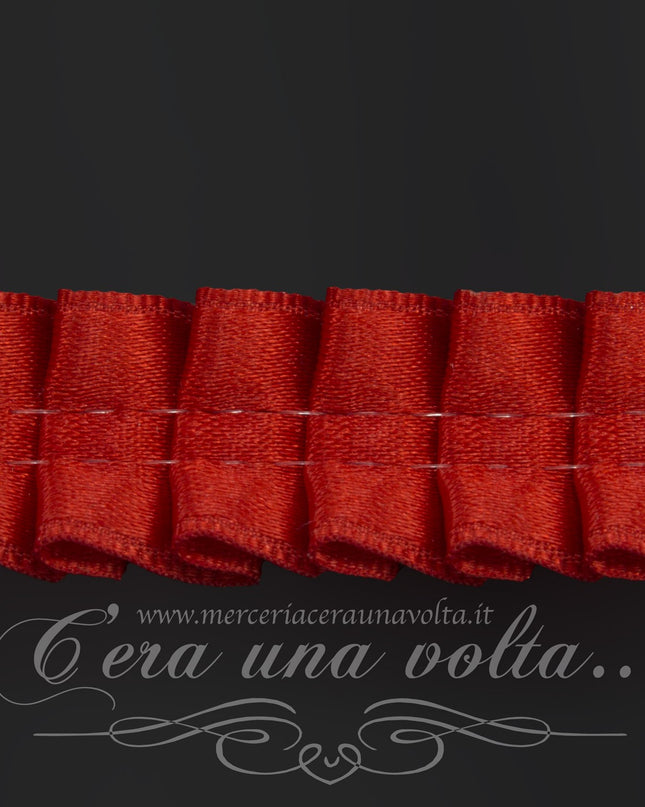 Nastro plissettato di raso