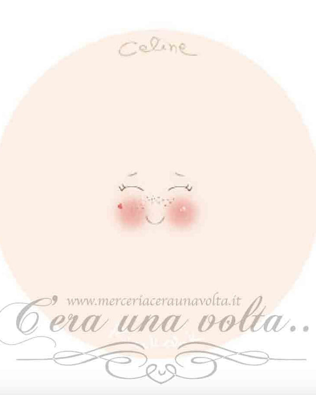 Viso stampato su tessuto Celine