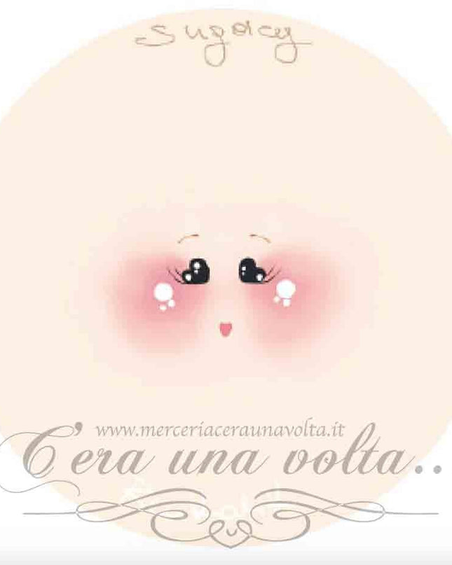 Viso stampato su tessuto Sugary