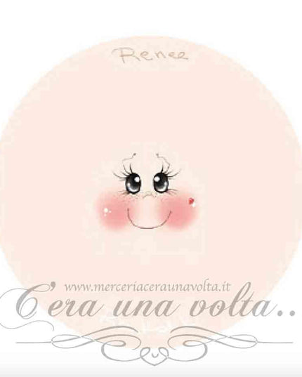 Viso stampato su tessuto Renee