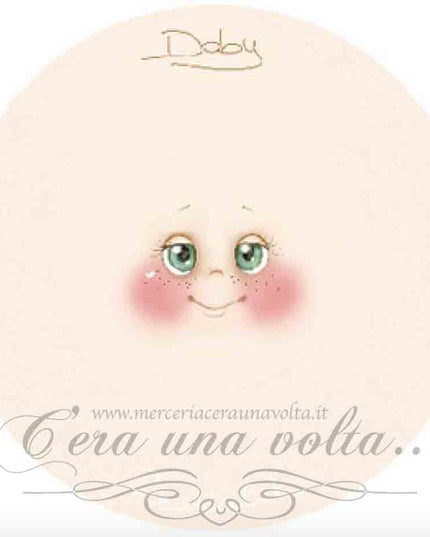 Viso stampato su tessuto Doby