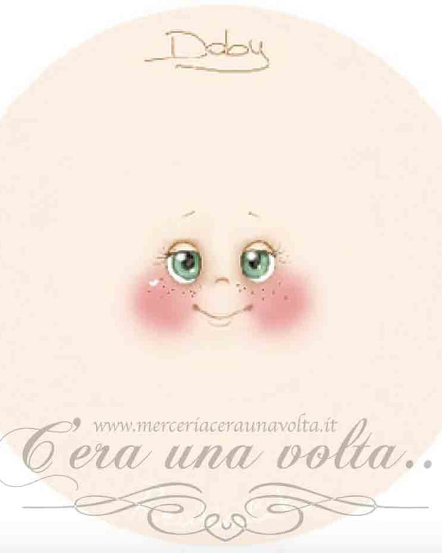 Viso stampato su tessuto Doby