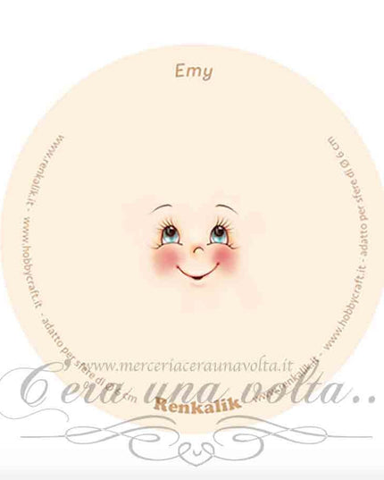 Viso stampato su tessuto Emy