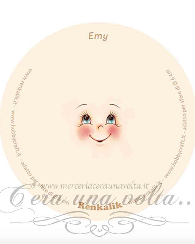 Viso stampato su tessuto Emy