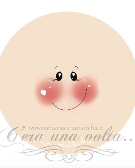 Viso stampato su tessuto Lovely