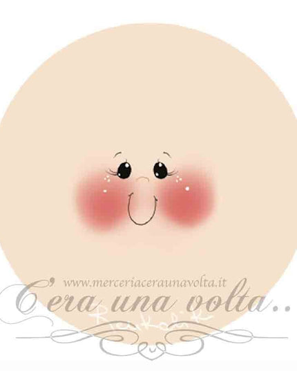 Viso stampato su tessuto Baby