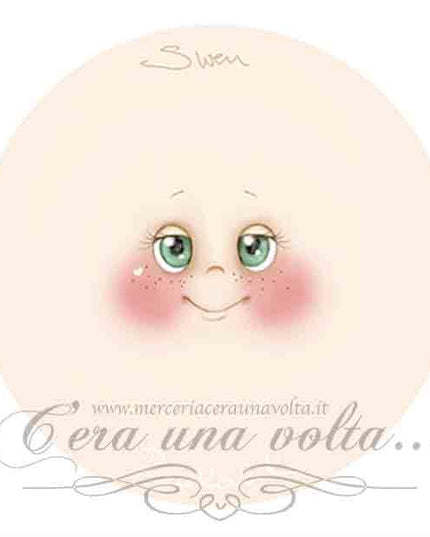 Viso stampato su tessuto Swen