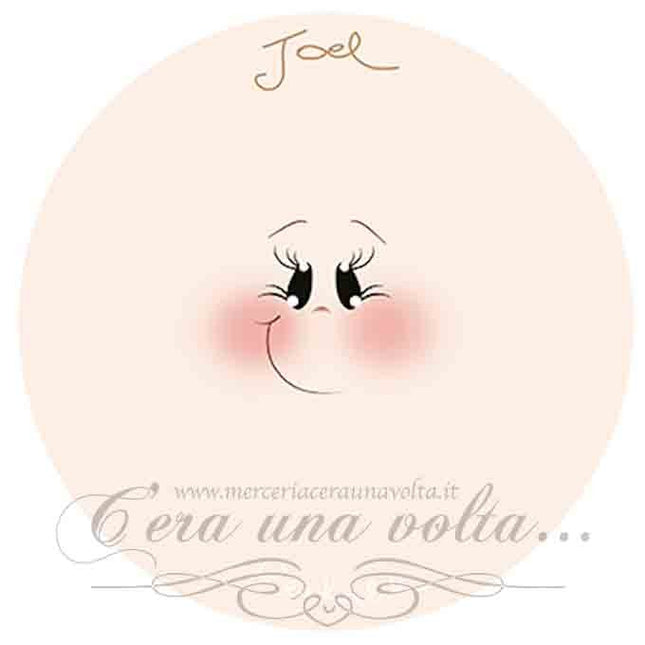 Viso stampato su tessuto Joel
