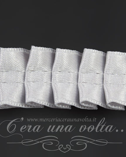 Nastro plissettato di raso