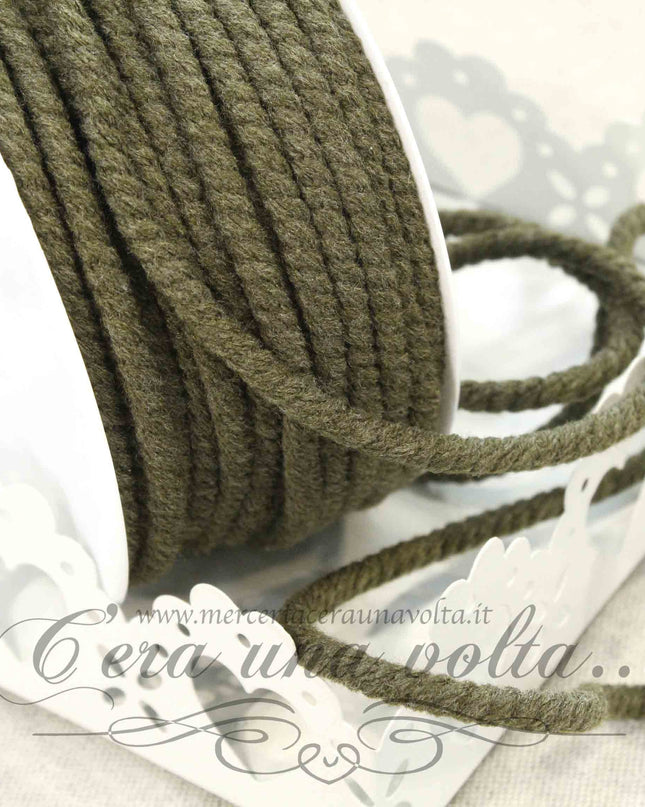 Cordone ritorto in cotone opaco