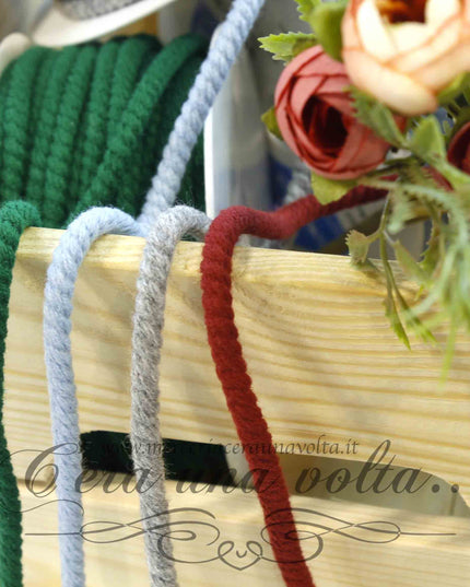 Cordone ritorto in cotone opaco