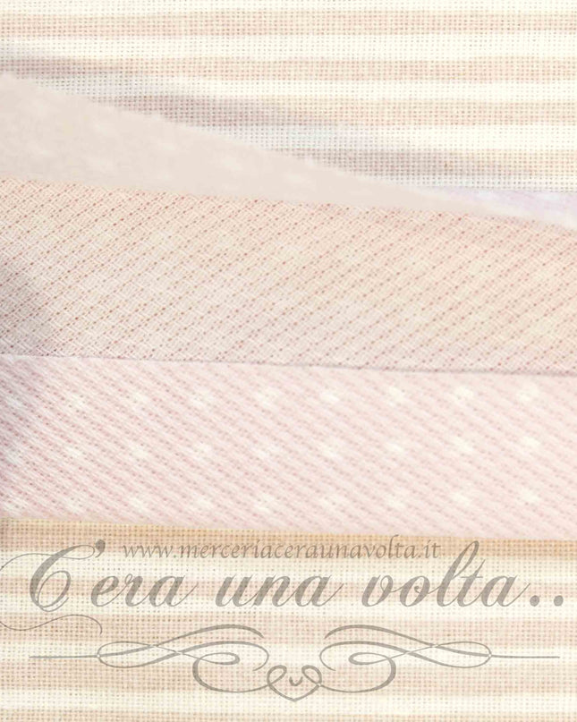 Sbieco in Cotone Piquet Pallini Rosa