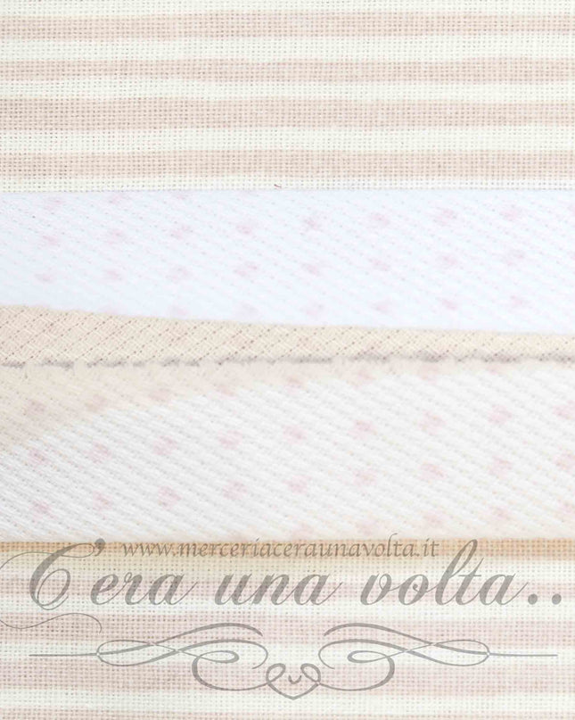 Sbieco in Cotone Piquet Pallini Rosa