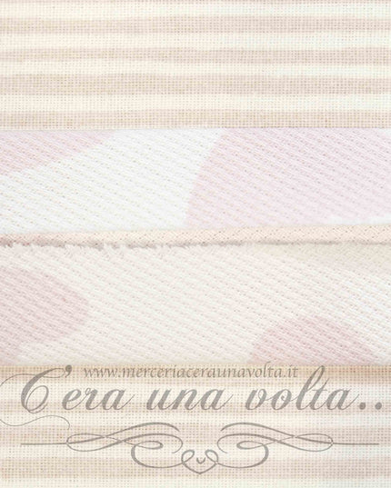 Sbieco in Cotone Piquet Cuori Rosa