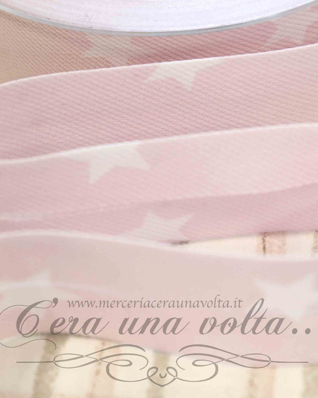 Sbieco in Cotone Piquet Stelle Rosa