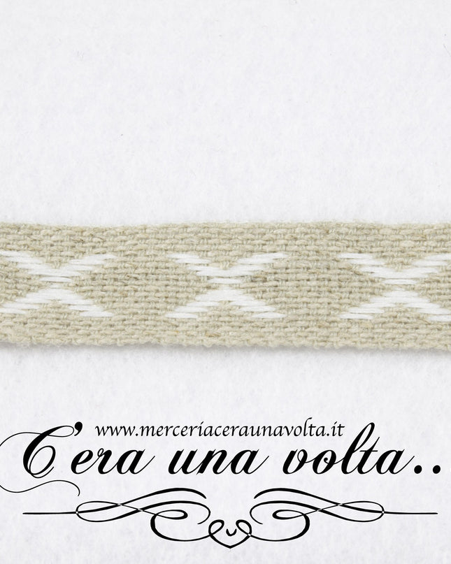 Nastro crocette in lino 5 colori