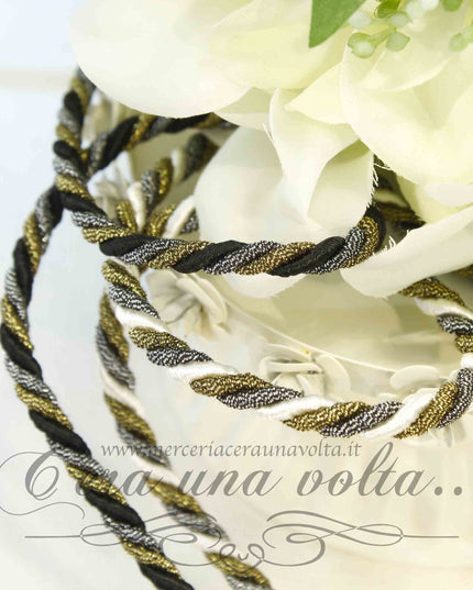 Cordone ritorto in lurex