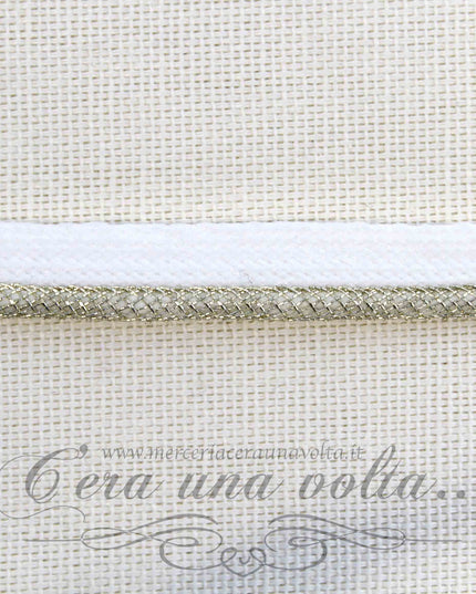 Cordone in lurex con fettuccia